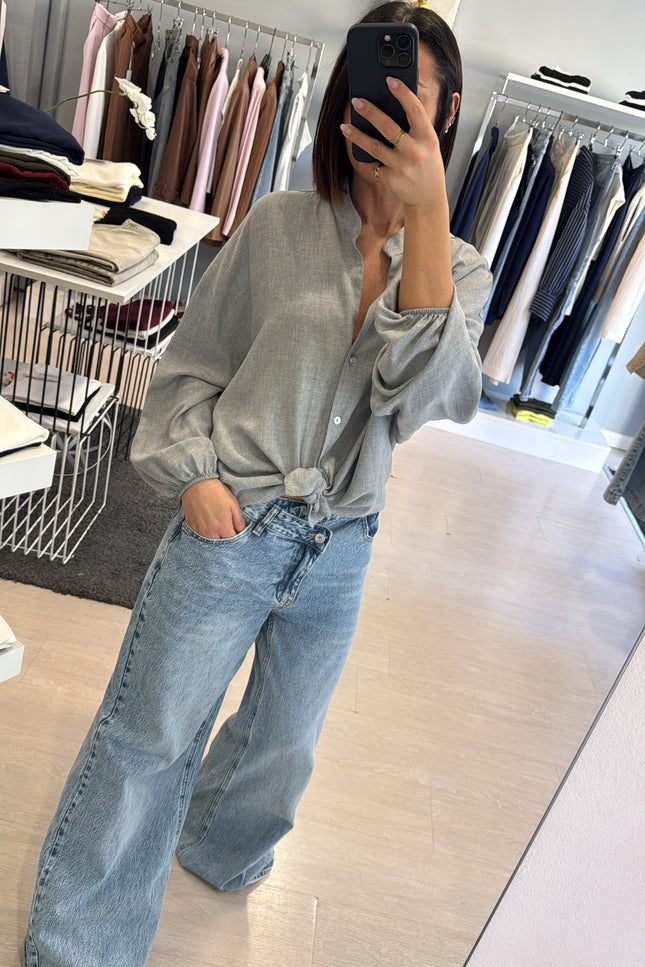 Camicia melange grigia cc