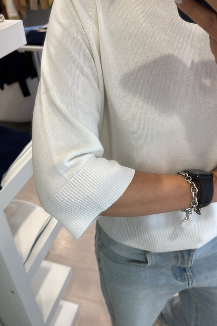 Girocollo bianco