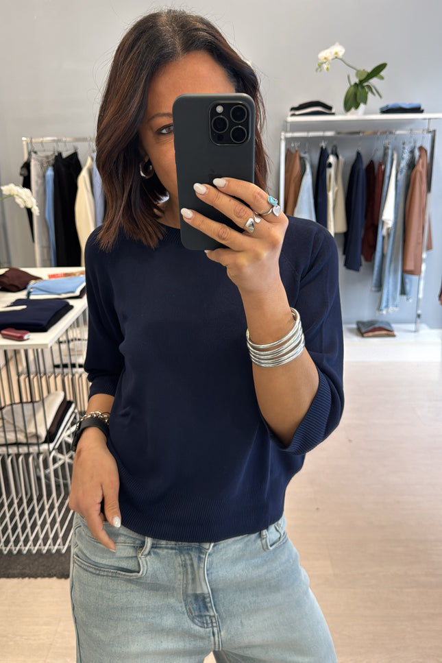 Girocollo blu