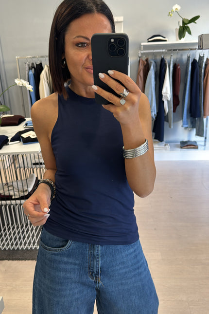 Canotta americana blu