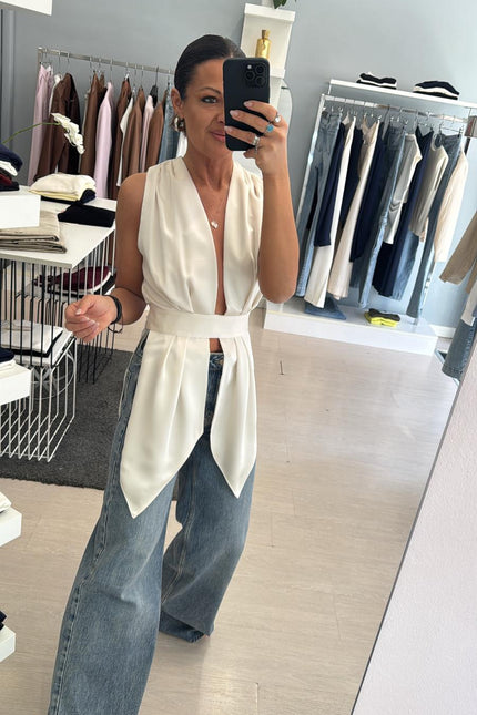 Camicia satin latte kk