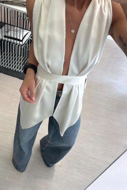 Camicia satin latte kk
