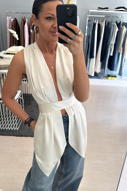 Camicia satin latte kk