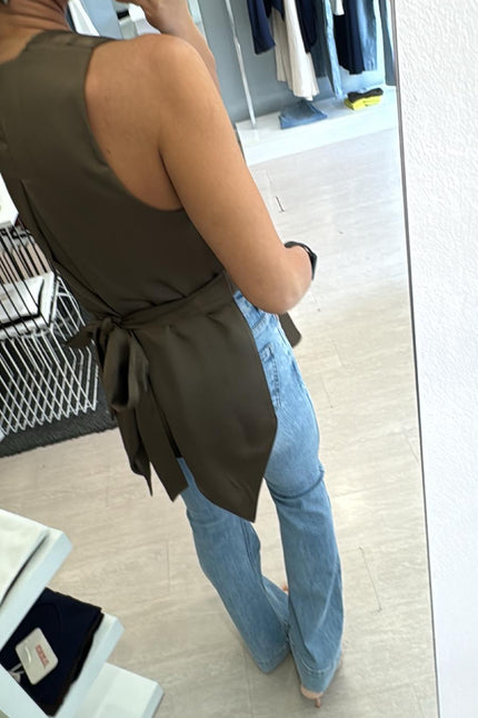Camicia satin muschio kk