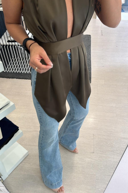Camicia satin muschio kk