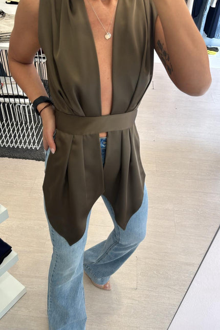 Camicia satin muschio kk