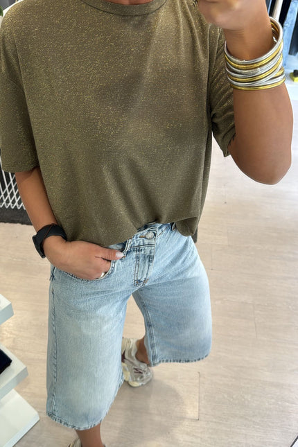 T-shirt lurex militare kn