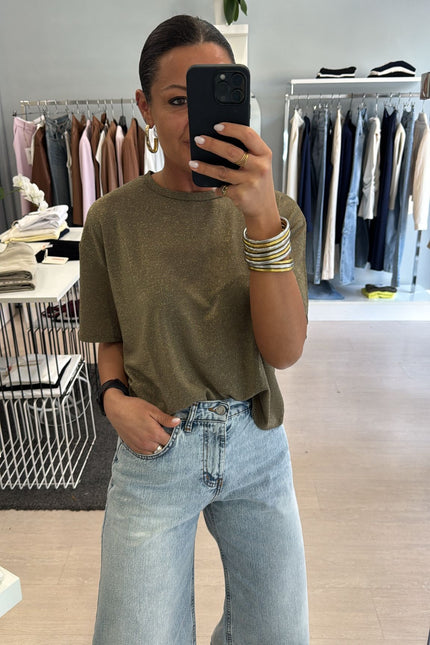 T-shirt lurex militare kn