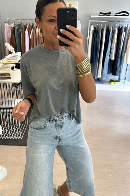 T-shirt lurex jeans kn
