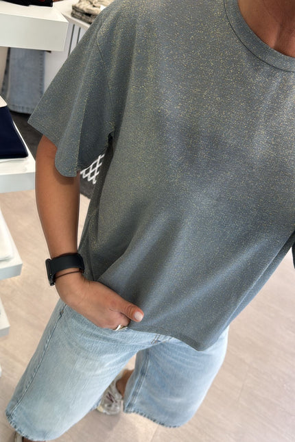 T-shirt lurex jeans kn