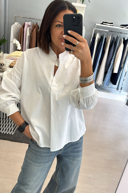 Camicia coreana bianca ak