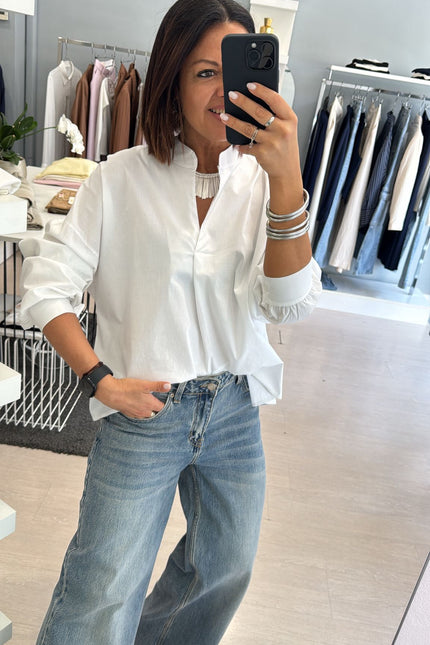 Camicia coreana bianca ak