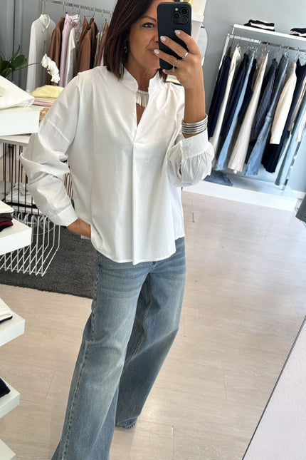 Camicia coreana bianca ak