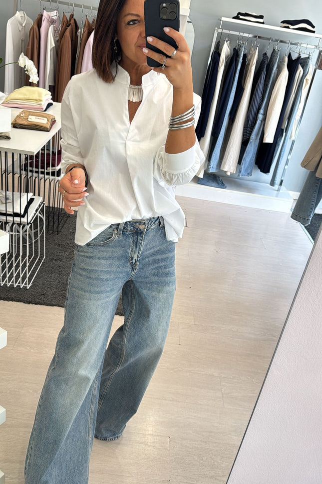 Camicia coreana bianca ak