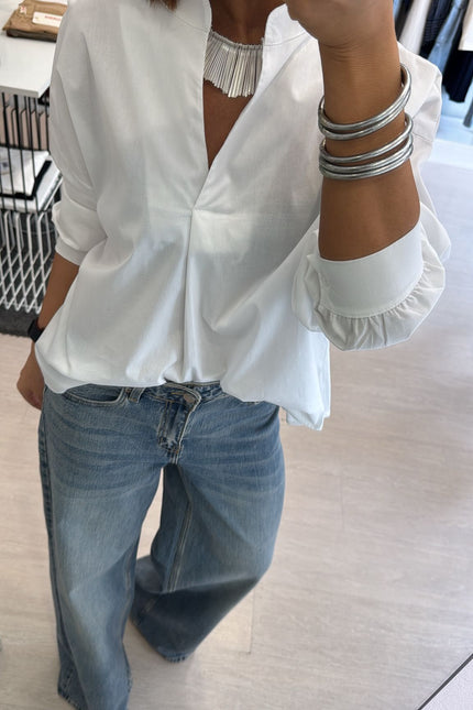 Camicia coreana bianca ak