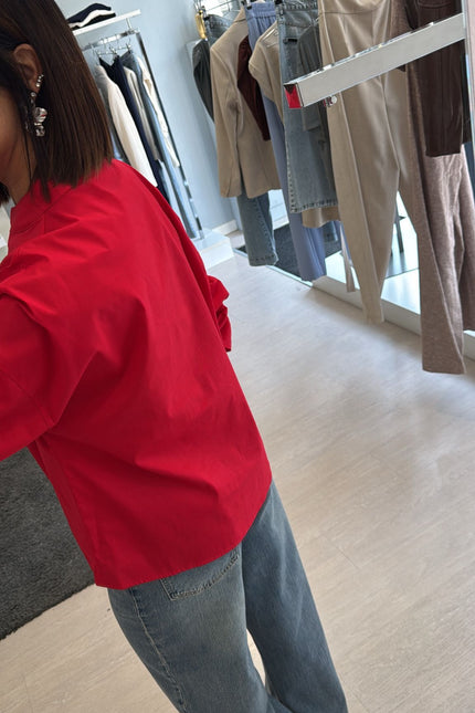 Camicia coreana rossa ak