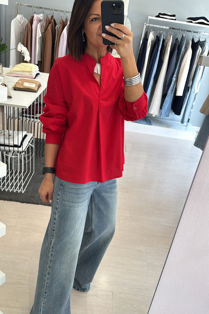 Camicia coreana rossa ak