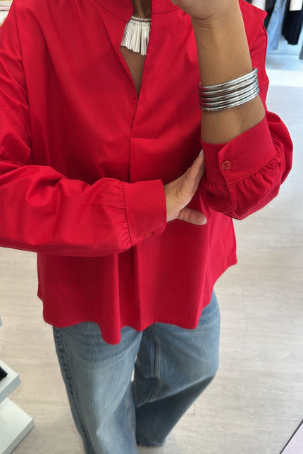 Camicia coreana rossa ak