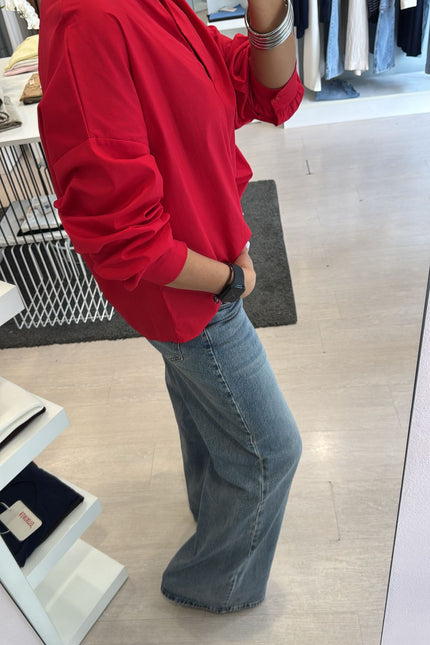 Camicia coreana rossa ak