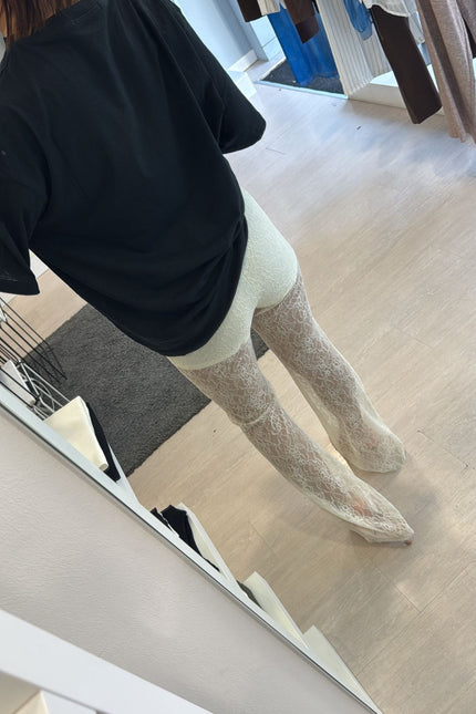 Pantalone pizzo bianco kk