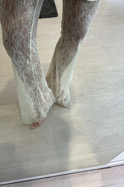 Pantalone pizzo bianco kk
