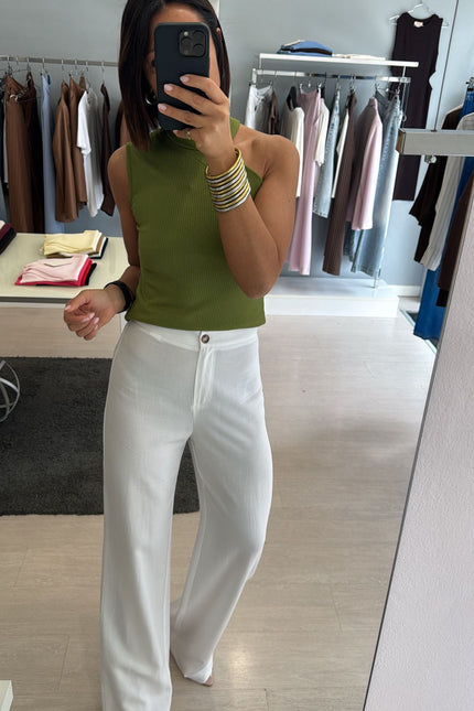Pantalone bianco ak