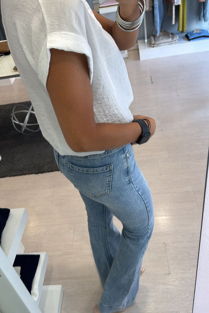 Camicia manica corta bianca cc