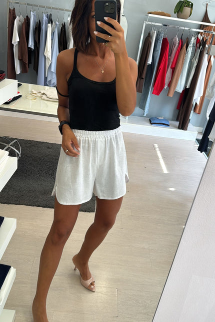 Shorts lino e viscosa bianco kk