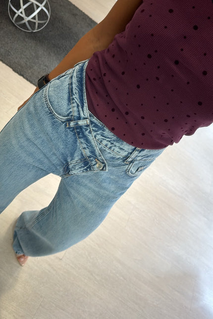 Jeans chiusura incrociata kn