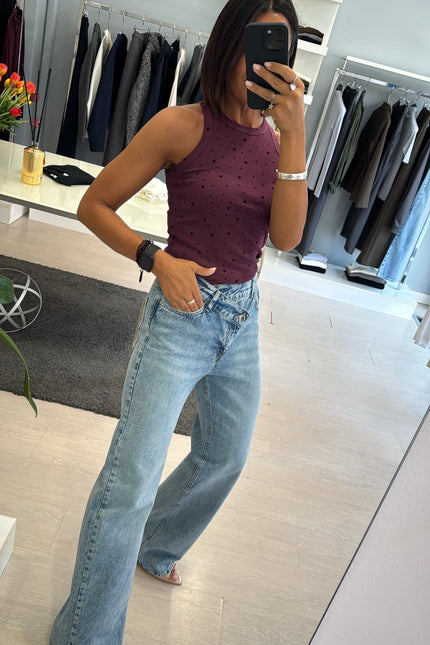 Jeans chiusura incrociata kn