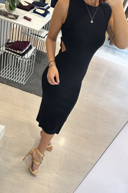 Abito Cut Out Nero kn