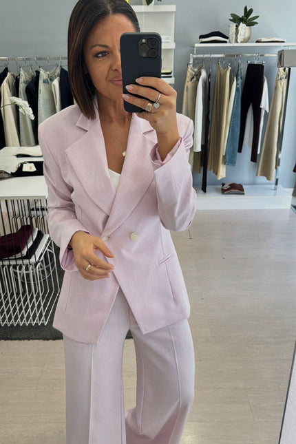 Giacca completo melange rosa kk