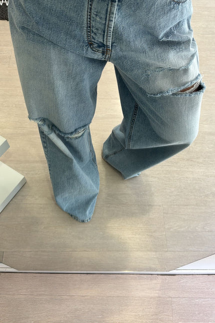 Jeans strappi palazzo