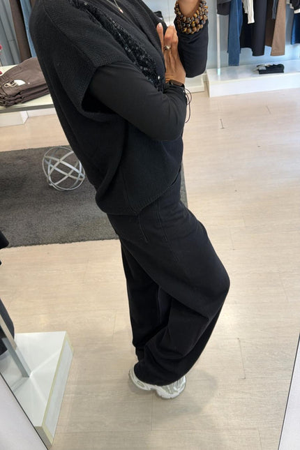 Jeans gamba dritta Nero Ic