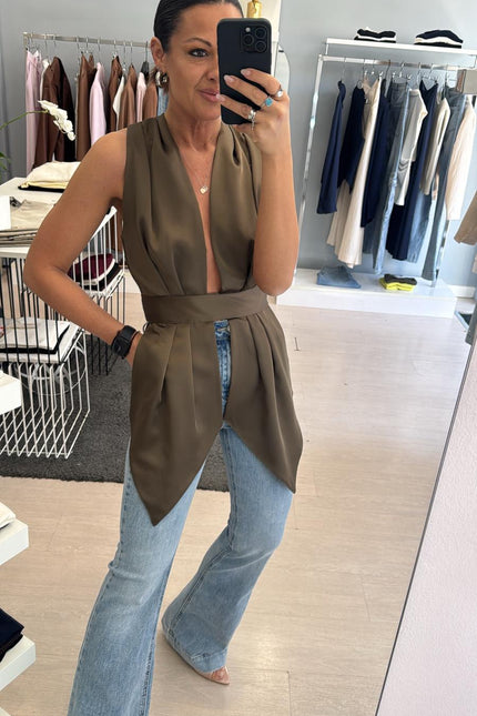 Camicia satin muschio kk