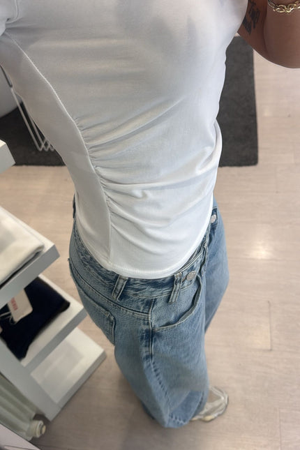 Polo bianca slim cc