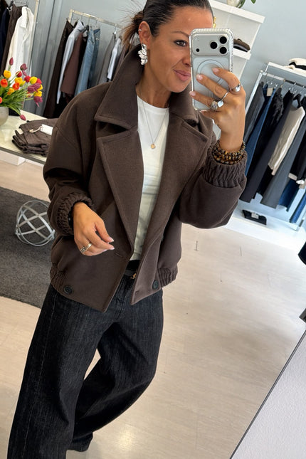 Cappotto bomber cioccolato kk