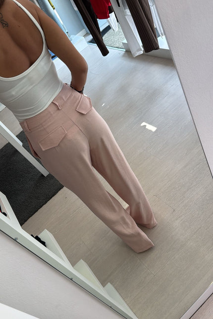 Pantalone modal rosa pastello cc