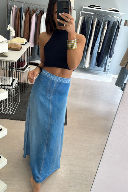 Gonna denim in chambray kk