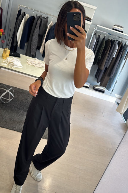 Pantalone baggy completo overshirt nero ak
