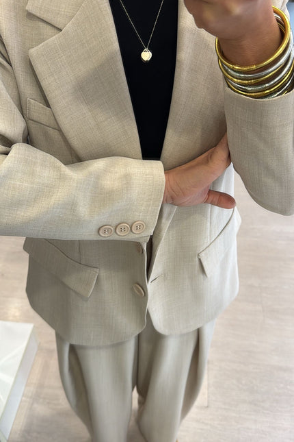 Giacca completo sabbia