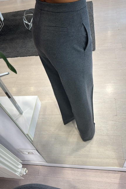 Pantalone completo punto milano grigio medio kn
