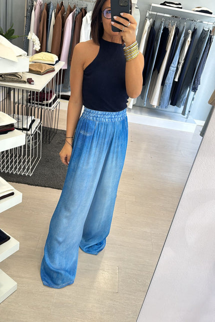 Pantalone denim in chambray kk