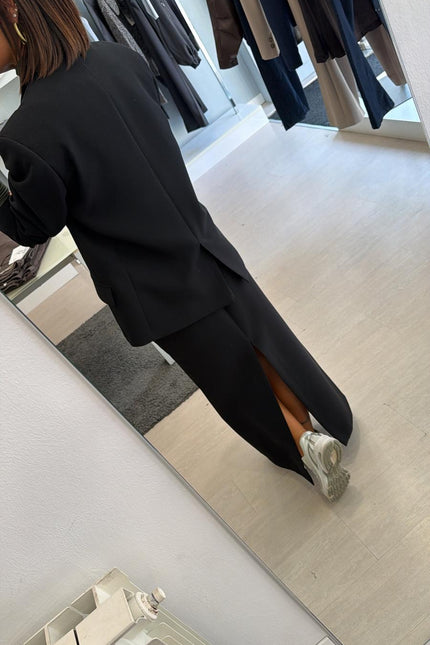 Blazer nero doppio petto kk