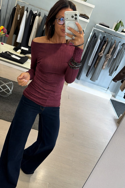 Maglia bordeaux fiammata kk