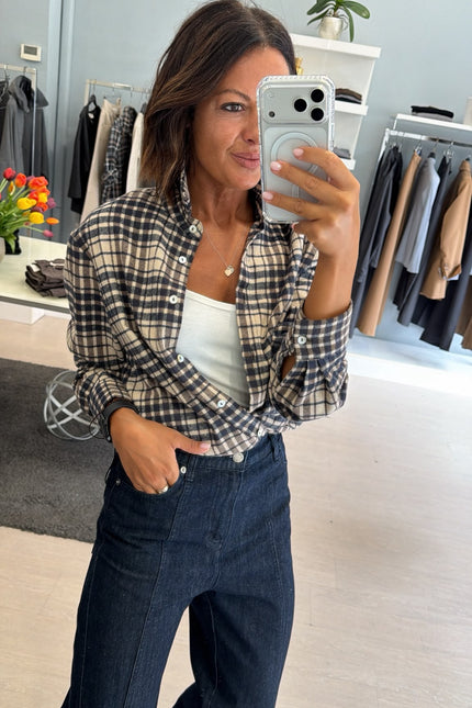 Camicia check blue cc