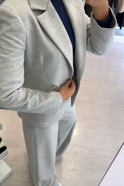 Giacca grigio melange