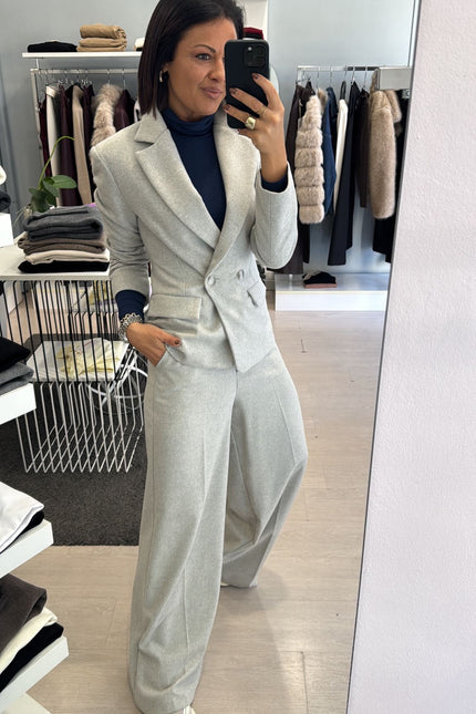 Giacca grigio melange