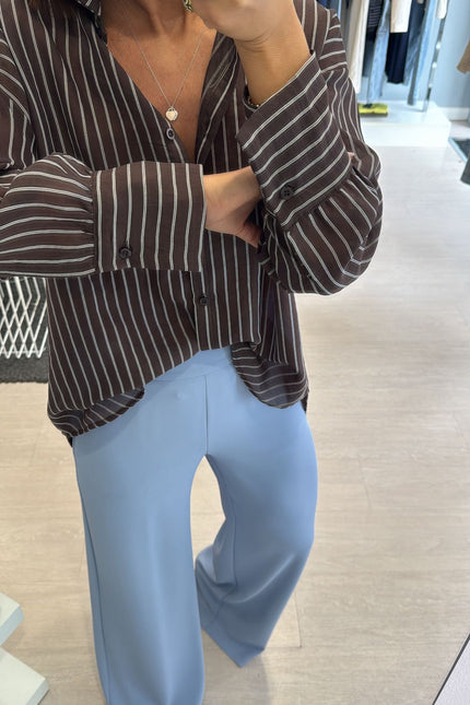 Camicia cioccolato oversize cc