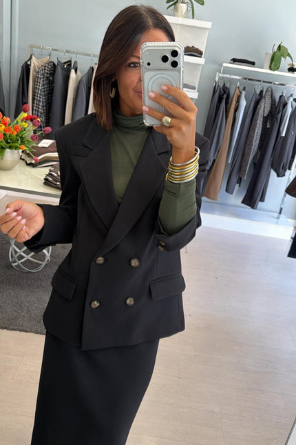 Blazer nero doppio petto kk